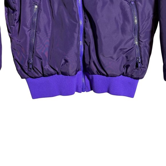 Vintage Columbia Womens Purple Insulated Jacket Reversible Size S Nylon 90 y2K - Picture 3 of 9
